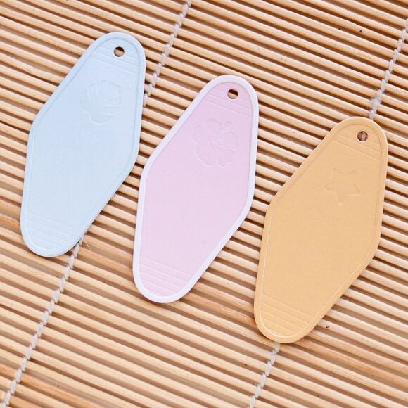 RARE Mintopia Hotel Room Key Shaker Metal Cutting Die Aloha Troquel Llavero - Picture 3 of 3